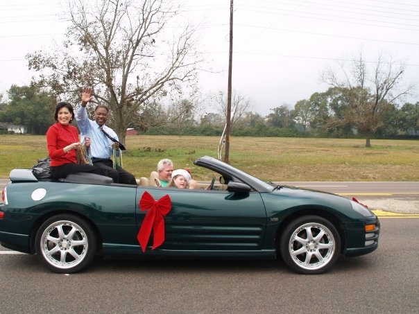 This is as slow as you will see Bobby drive   Theodore Christmas Parade